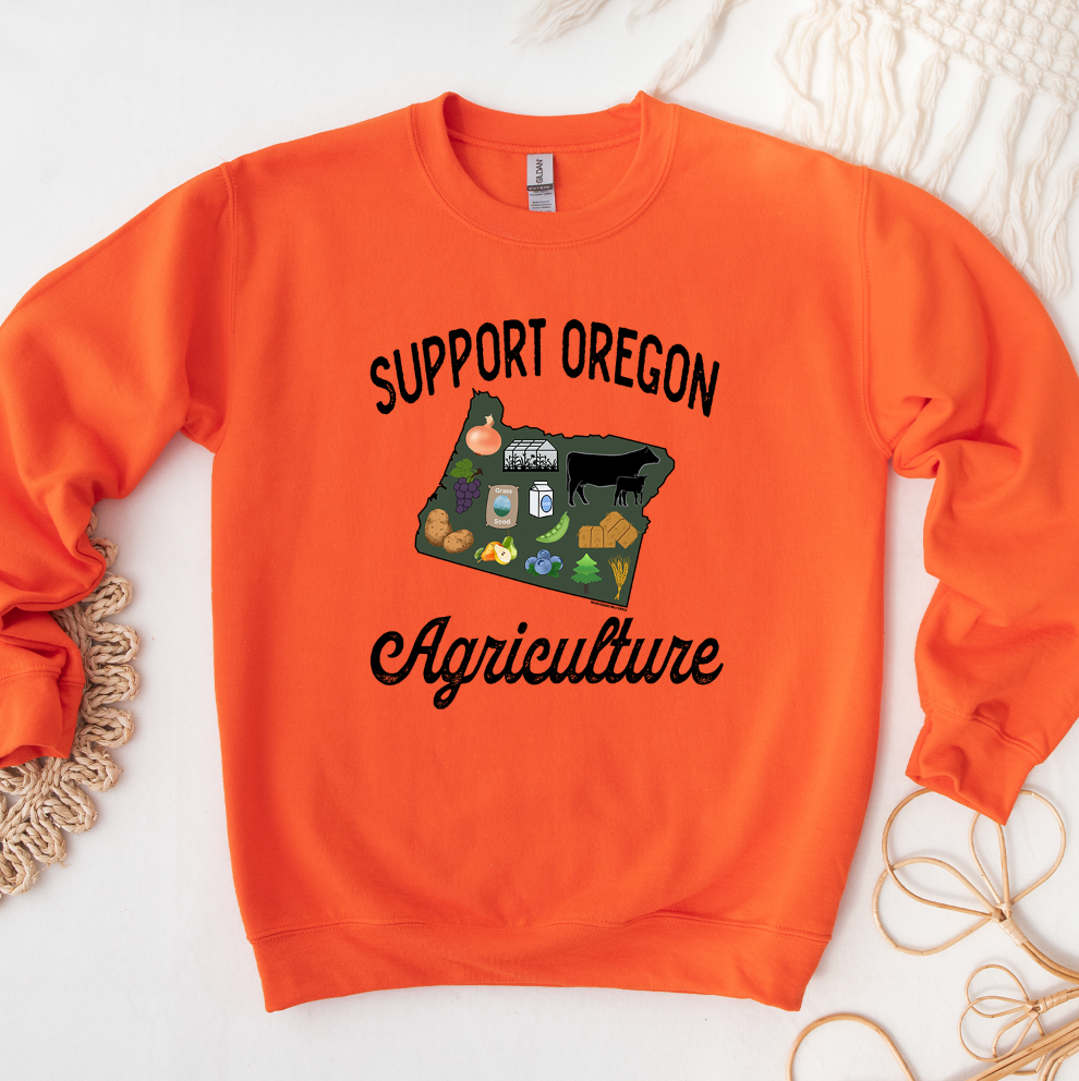 Support Oregon Agriculture Crewneck (S-3XL) - Multiple Colors!