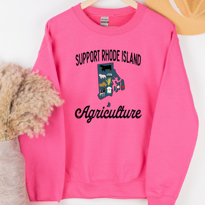 Support Rhode Island Agriculture Crewneck (S-3XL) - Multiple Colors!