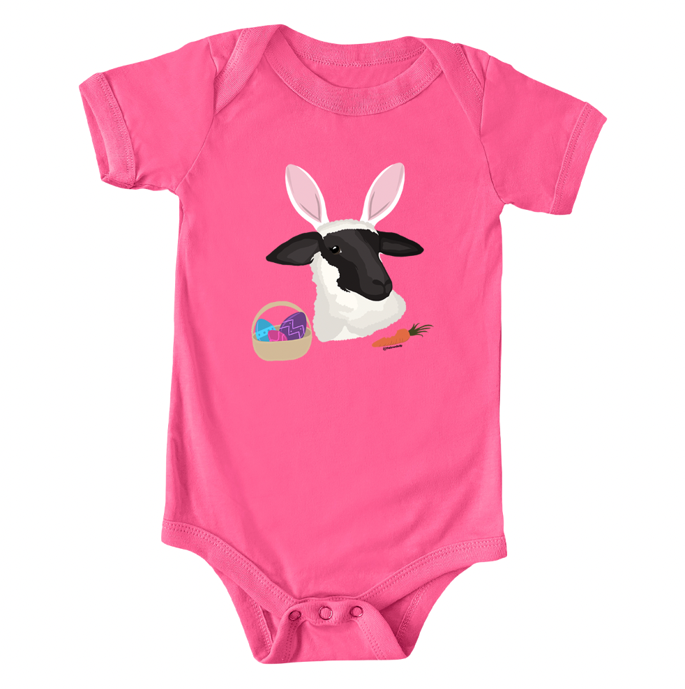 Hoppy Easter Lamb One Piece/T-Shirt (Newborn - Youth XL) - Multiple Colors!