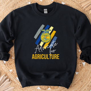 Emblem Agvocate For Agriculture Color Crewneck (S-3XL) - Multiple Colors!