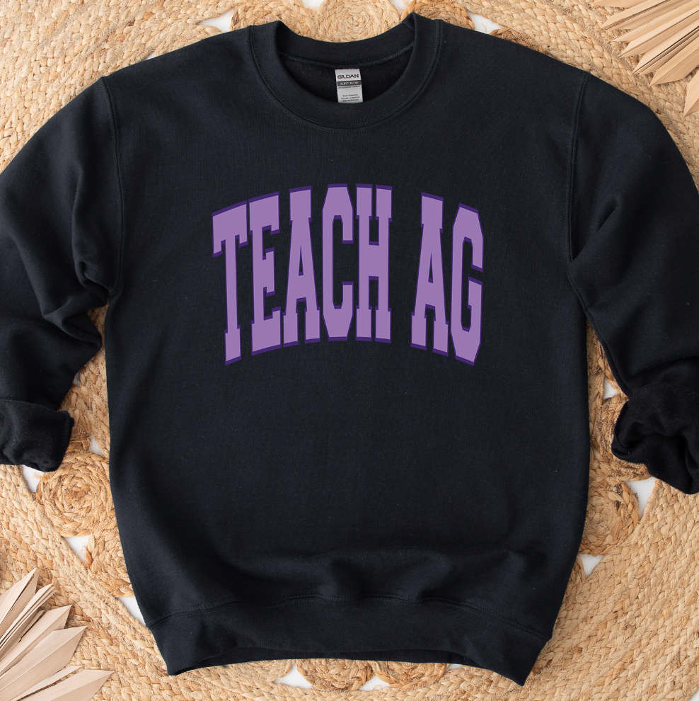 Big Varsity Teach Ag Purple Crewneck (S-3XL) - Multiple Colors!