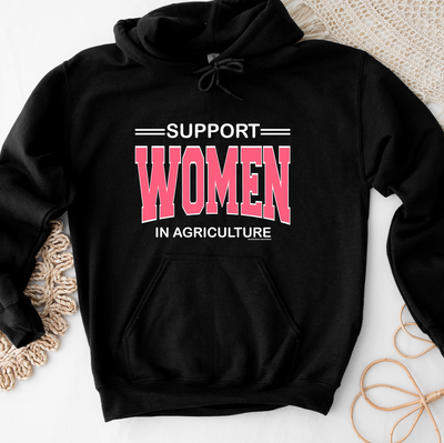 Support Women In Agriculture Pink Ink Hoodie (S-3XL) Unisex - Multiple Colors!