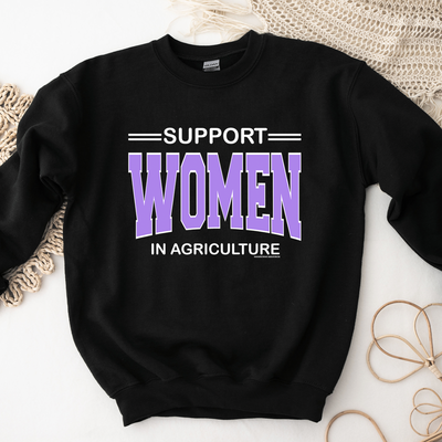 Support Women In Agriculture Purple Ink Crewneck (S-3XL) - Multiple Colors!