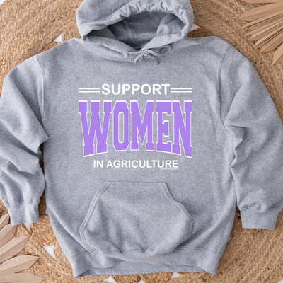 Support Women In Agriculture Purple Ink Hoodie (S-3XL) Unisex - Multiple Colors!
