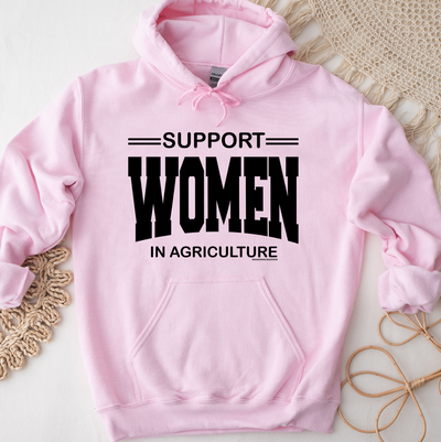 Support Women In Agriculture Black Ink Hoodie (S-3XL) Unisex - Multiple Colors!