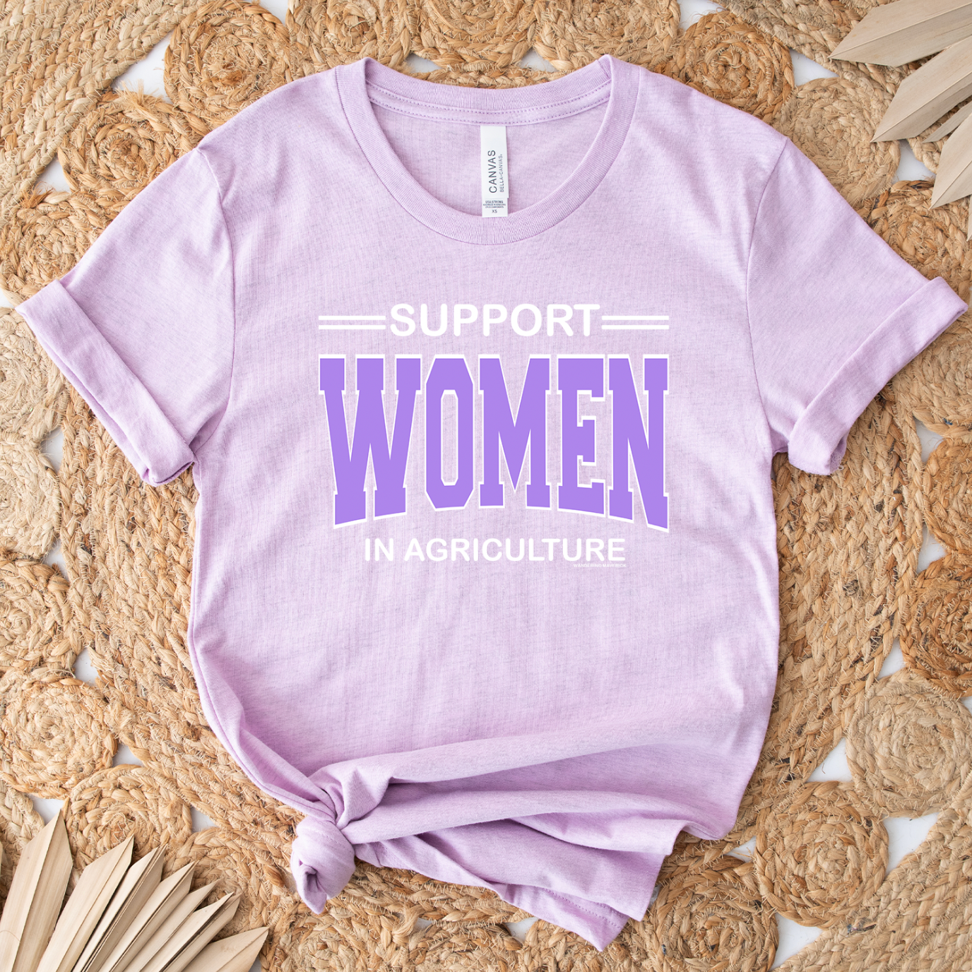 Support Women In Agriculture Purple Ink T-Shirt (XS-4XL) - Multiple Colors!