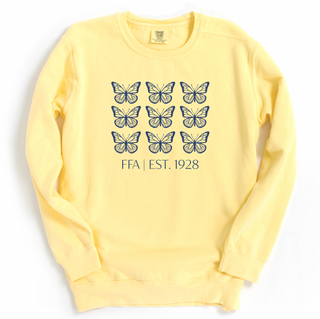 Harrison FFA Butterfly Crewneck (S-3XL) - Multiple Colors!