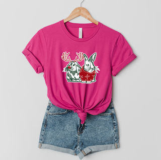 Holiday Rabbit Duo T-Shirt (XS-4XL) - Multiple Colors!