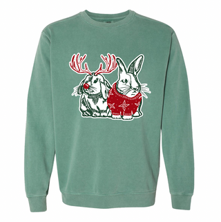 Holiday Rabbit Duo Crewneck (S-3XL) - Multiple Colors!