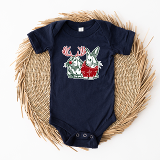 Holiday Rabbit Duo One Piece/T-Shirt (Newborn - Youth XL) - Multiple Colors!