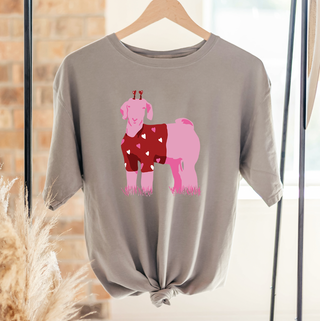 Valentine Sweater Goat ComfortWash/ComfortColor T-Shirt (S-4XL) - Multiple Colors!