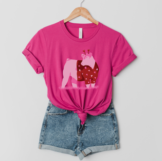 Valentine Sweater Cow T-Shirt (XS-4XL) - Multiple Colors!