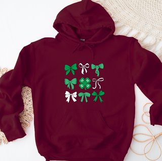 4-H Bow Clover Hoodie (S-3XL) Unisex - Multiple Colors!