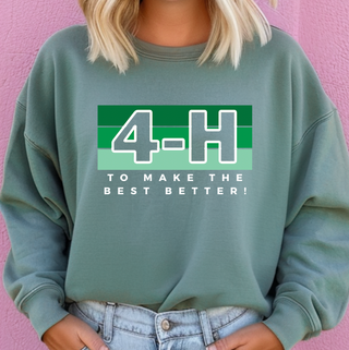 4-H Colorblock– Crewneck