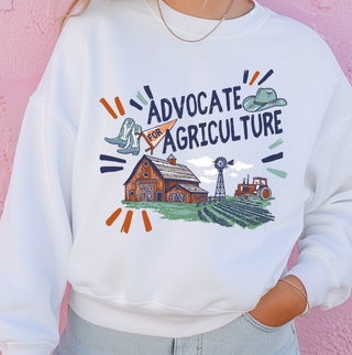 Advocate for Agriculture Stripe– Crewneck