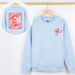 Advocate for Agriculture Stripes and Bows– Crewneck Front and Back