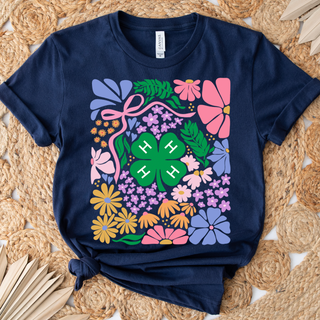 Spring Floral 4-H– Bella Canvas T-Shirt