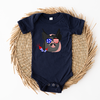 Red White and Blue Pig– Infant/Toddler/Youth