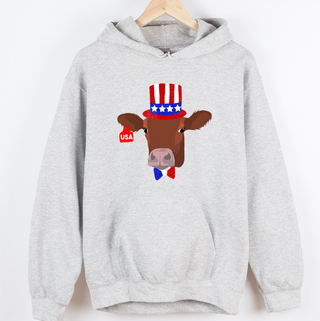 Red White and Blue Steer– Hoodie