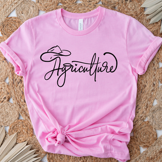 Agriculture Script Hat– Bella Canvas T-Shirt