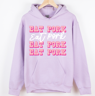 Pink Western Eat Pork Dolly– Hoodie