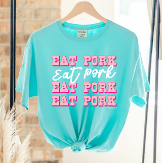 Pink Western Eat Pork Dolly– Comfort Colors T-Shirt