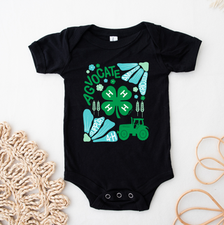 Support 4-H Floral Blue and Green– Infant/Toddler/Youth