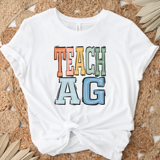 Boho Colors Teach Ag– Bella Canvas T-Shirt