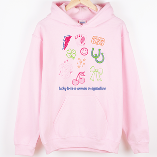 Lucky to be a  Woman in AG– Hoodie
