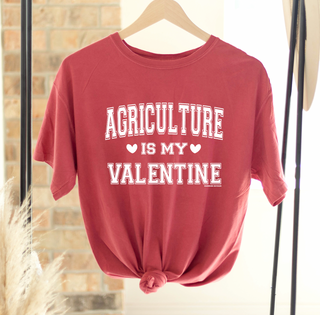 Agriculture Is My Valentine White Ink– Comfort Colors T-Shirt