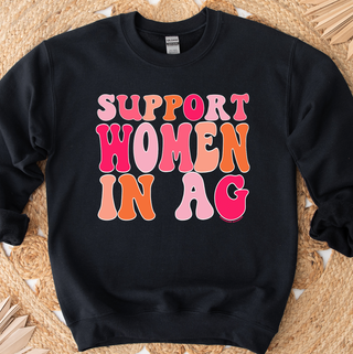 Peachy Support Women In AG– Crewneck
