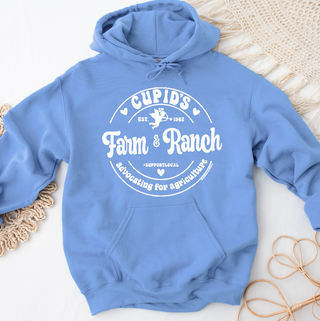 Cupids Farm and Ranch White Ink– Hoodie