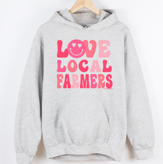 Love Local Farmers Smiley– Hoodie
