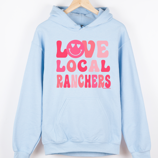 Love Local Ranchers Smiley– Hoodie