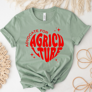 Red Heart Advocate for AG- Bella Canvas T-Shirt