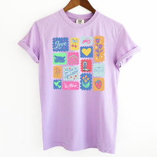 Valentine Agriculture Stamps– Comfort Colors T-Shirt