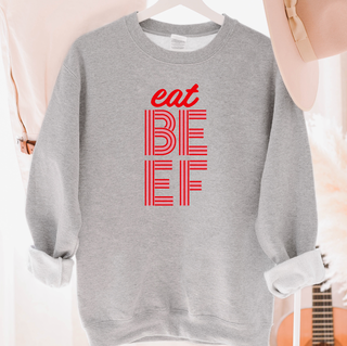 Valentine Eat Beef Line– Crewneck