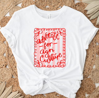 Advocate for Ag Stripe- Bella Canvas T-Shirt
