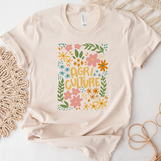 Agriculture Flower Sketch- Bella Canvas T-Shirt