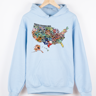 Agriculture Is the Backbone Map– Hoodie