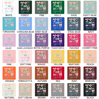 Agvocate Multicolor Bow- Bella Canvas T-Shirt