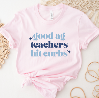 Good Ag Teachers Hit Curbs Blue- Bella Canvas T-Shirt