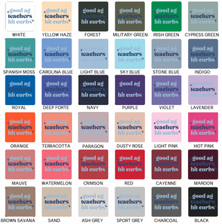 Good Ag Teachers Hit Curbs Blue– Crewneck
