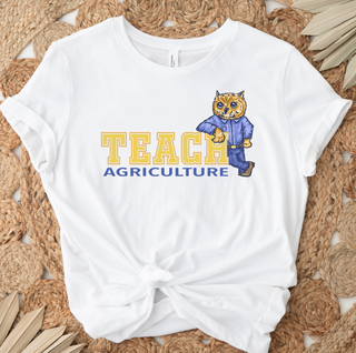 Teach Agriculture Owl- Bella Canvas T-Shirt