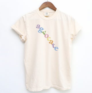 Colorful Pastel Agvocate– Comfort Colors T-Shirt