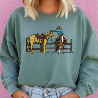 Cowgirl Horse– Crewneck
