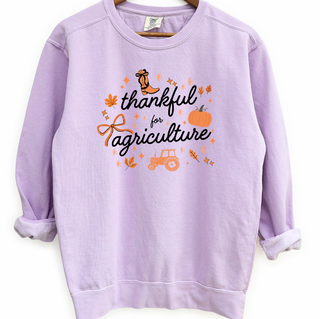 Orange Thankful for Agriculture– Crewneck