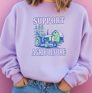 Support Agriculture Neon– Crewneck