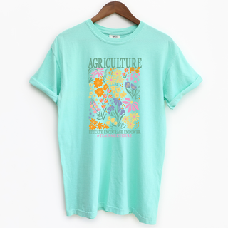 Teach Agriculture Floral– Comfort Colors T-Shirt