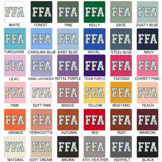 FFA Watercolor Floral- Bella Canvas T-Shirt